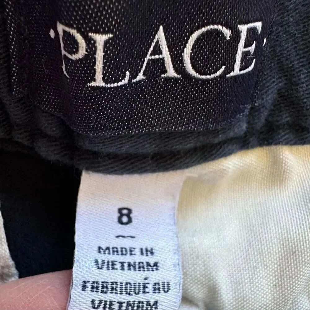 The Children’s Place Navy Pull On Adjustable Waist School Uniform Soft Short Pan